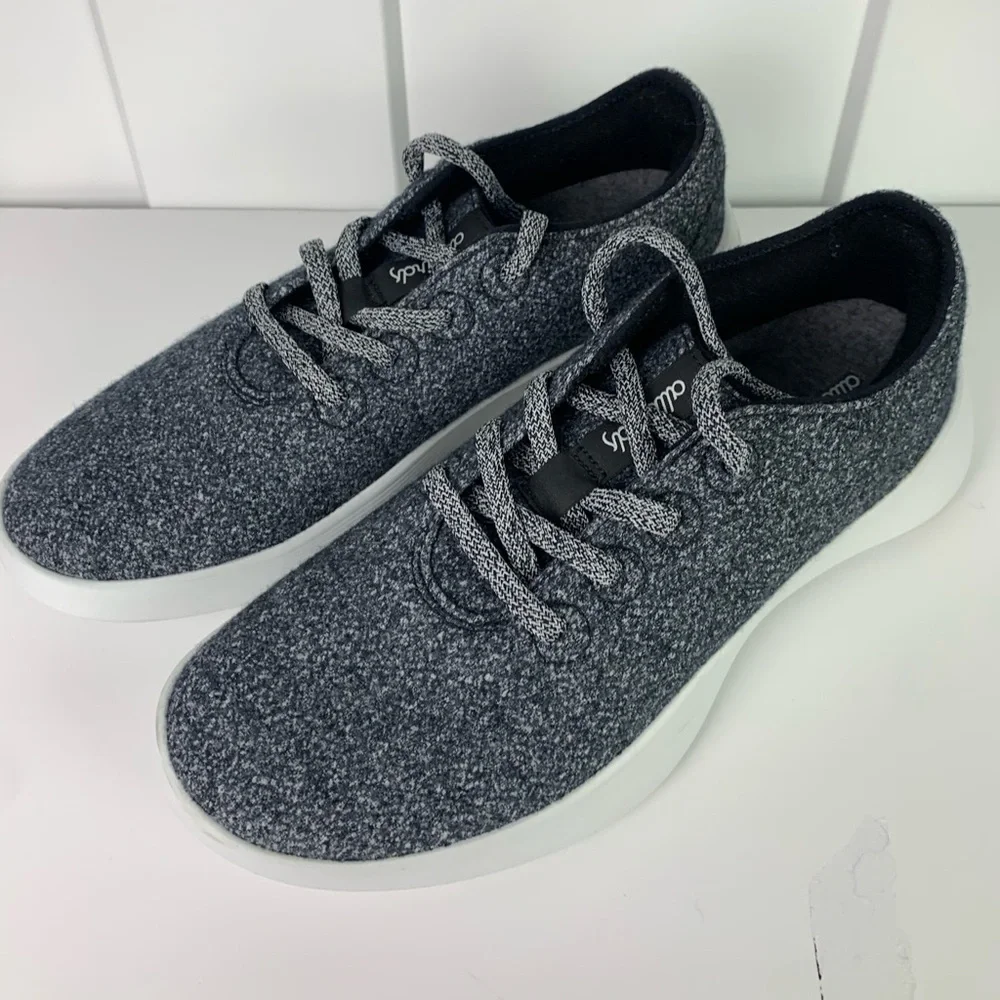 Allbirds Wool Runner NZ Sneaker Shoes Dark Grey Women’s 10 Casual Natural